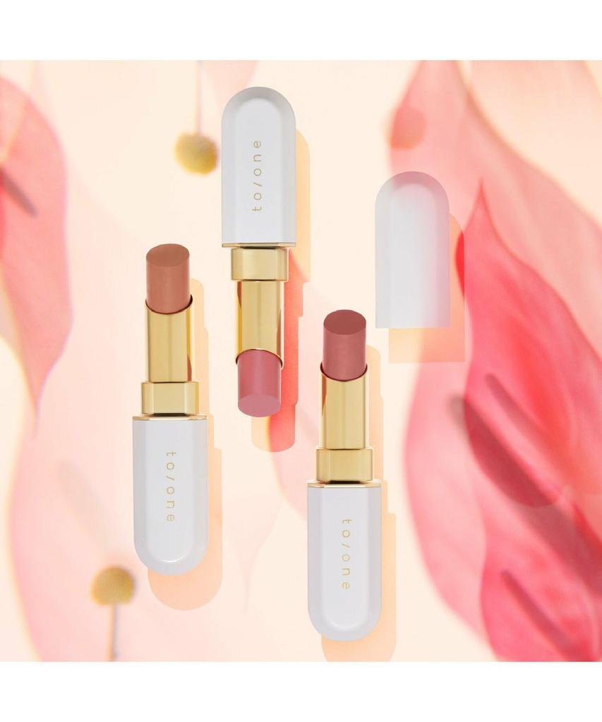 to/one Color Blossom Refill 02 Reddish Orange Lipstick, Natural Ingredients, Shiny, Moisturizing