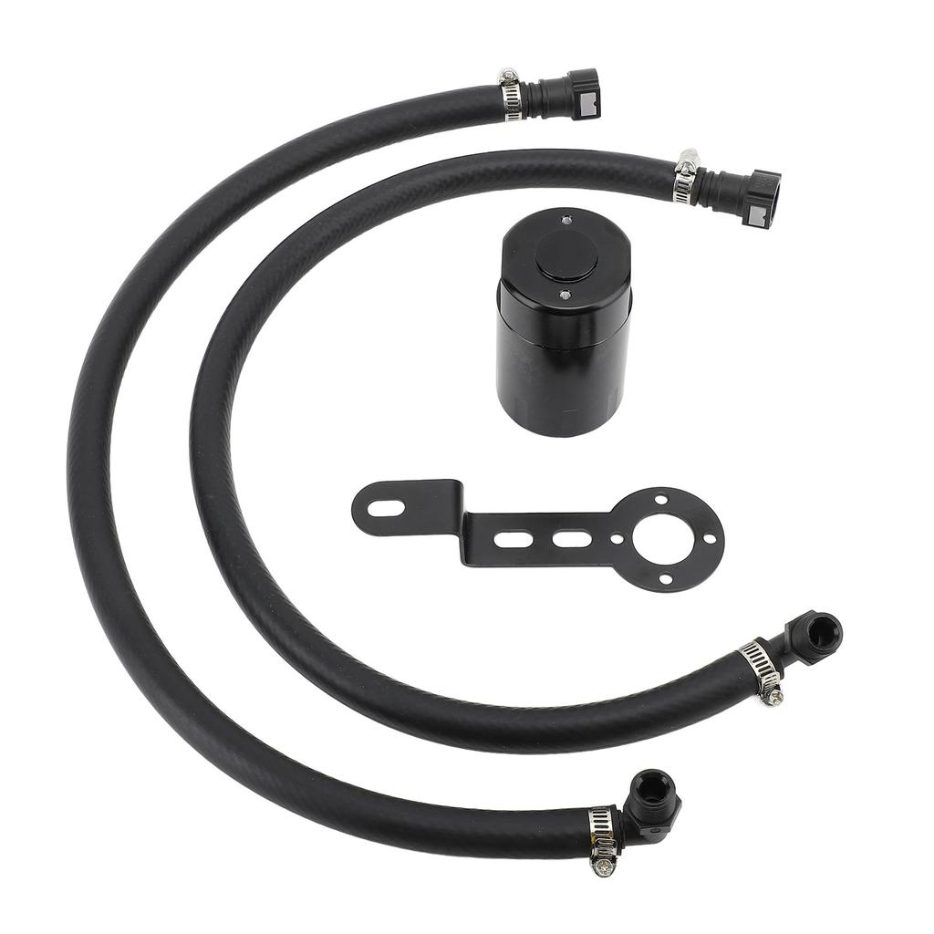 3oz Air Oil Separator Aluminium Alloy Oil Catch Can Oil Separator Tank Reservoir Kit for 1500 5.3L 6.2L 2014 to 2018