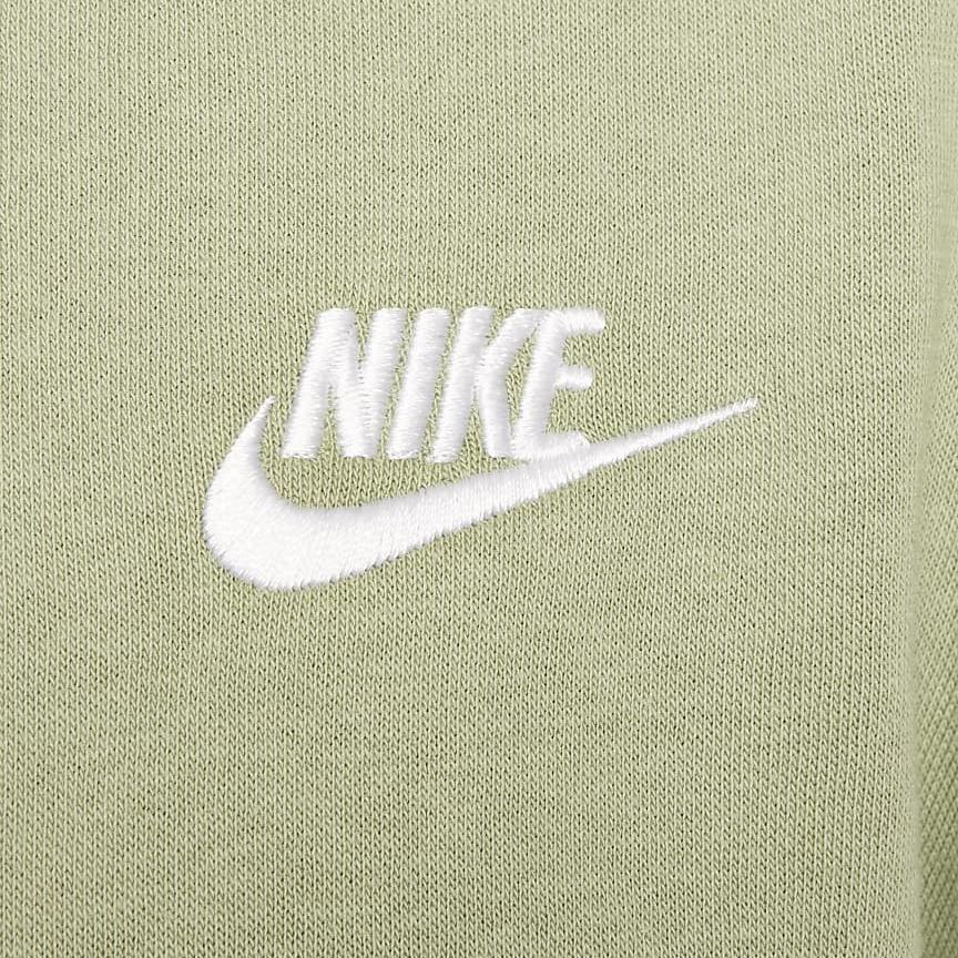 Nike Sportswear Club Fleece Comfortable Simple Pullover Long Sleeve Sweatshirt Kids sweatshirt Green FD2923-386