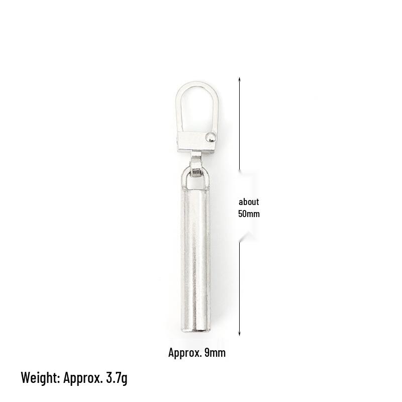 Detachable Metal Zipper Pull Tab Accessory for Bags, Shoes, and Clothes Repair