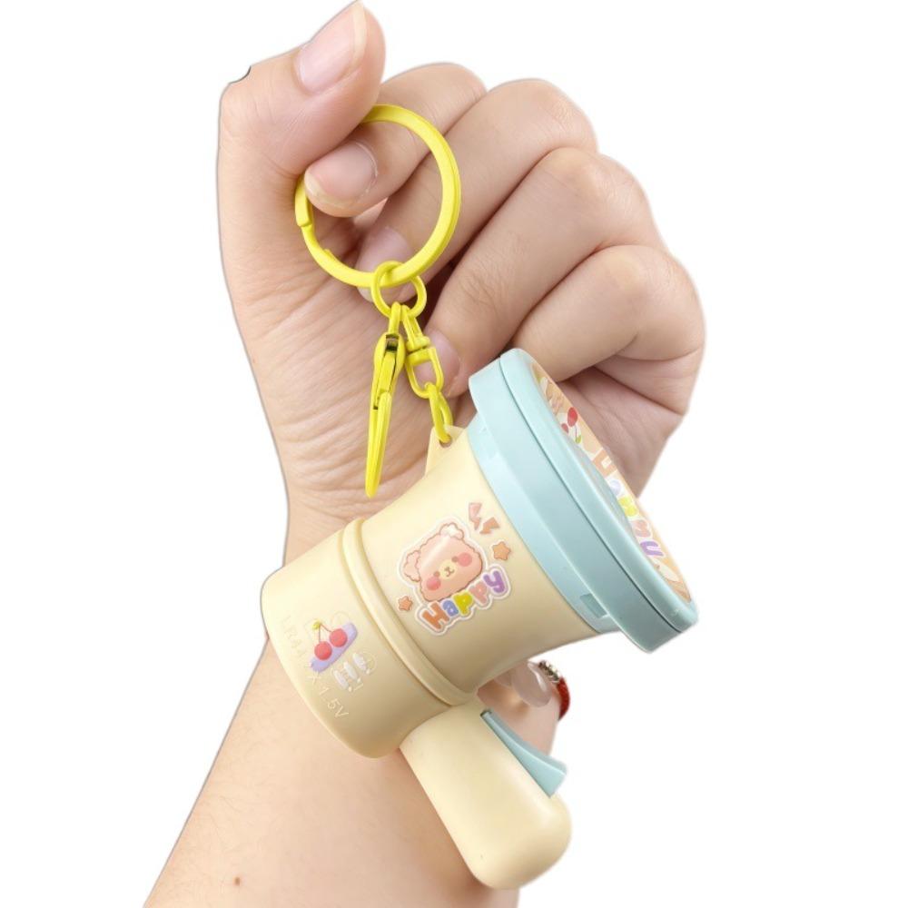

Candy Color Recording Speaker Music Keychain Cartoon Bear Handheld Speakers Toy Students зелёный/жёлтый