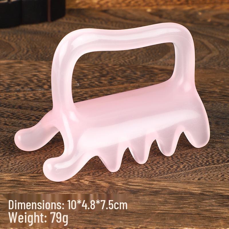 Buffalo Horn Gua Sha Board – Acupoint Scraper for Full Body and Face Meridian Massage in Beauty Salons