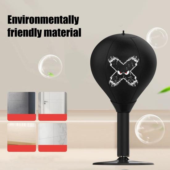 Desktop Punching Bag with Silicone Suction Cup Stress Relief Boxing Speed Ball Kids Adults Reaction Speed Training Boxing Bag Home Office Desk Toy