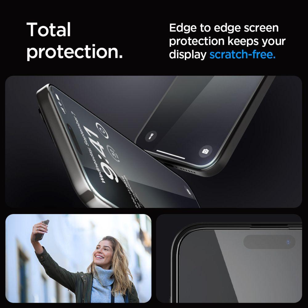 Szkło Hartowane Spigen Glas.tr Ez Fit Fc 2-Pack Iphone 15 Pro Black