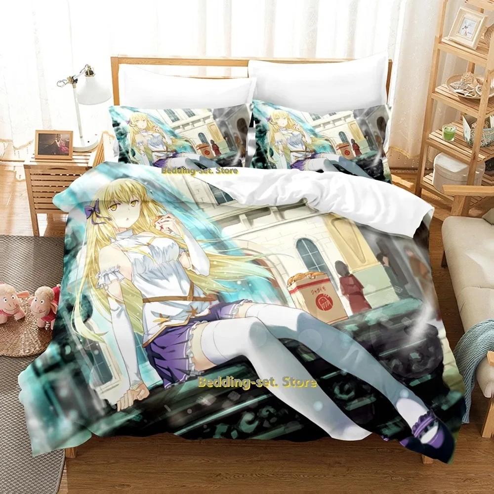 Неправильно ли пытаться знакомиться с девушками в подземелье Постельное белье Односпальный Полуторный Двуспальный Кинг-сайз Комплект для кровати Спальня Комплекты пододеяльников 70x133cm 2pcs