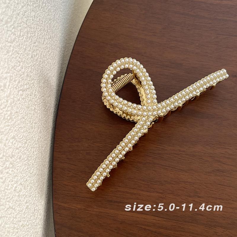 High-End Large Metal Claw Hair Clip for Women - Elegant Updo Accessory