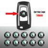 FMO3 for Skoda Rapid Fabia Octavia Superb VRS Scala VII Super 5/10PC Remote Control Car Logo Key Decal 14mm Decorative Accessories