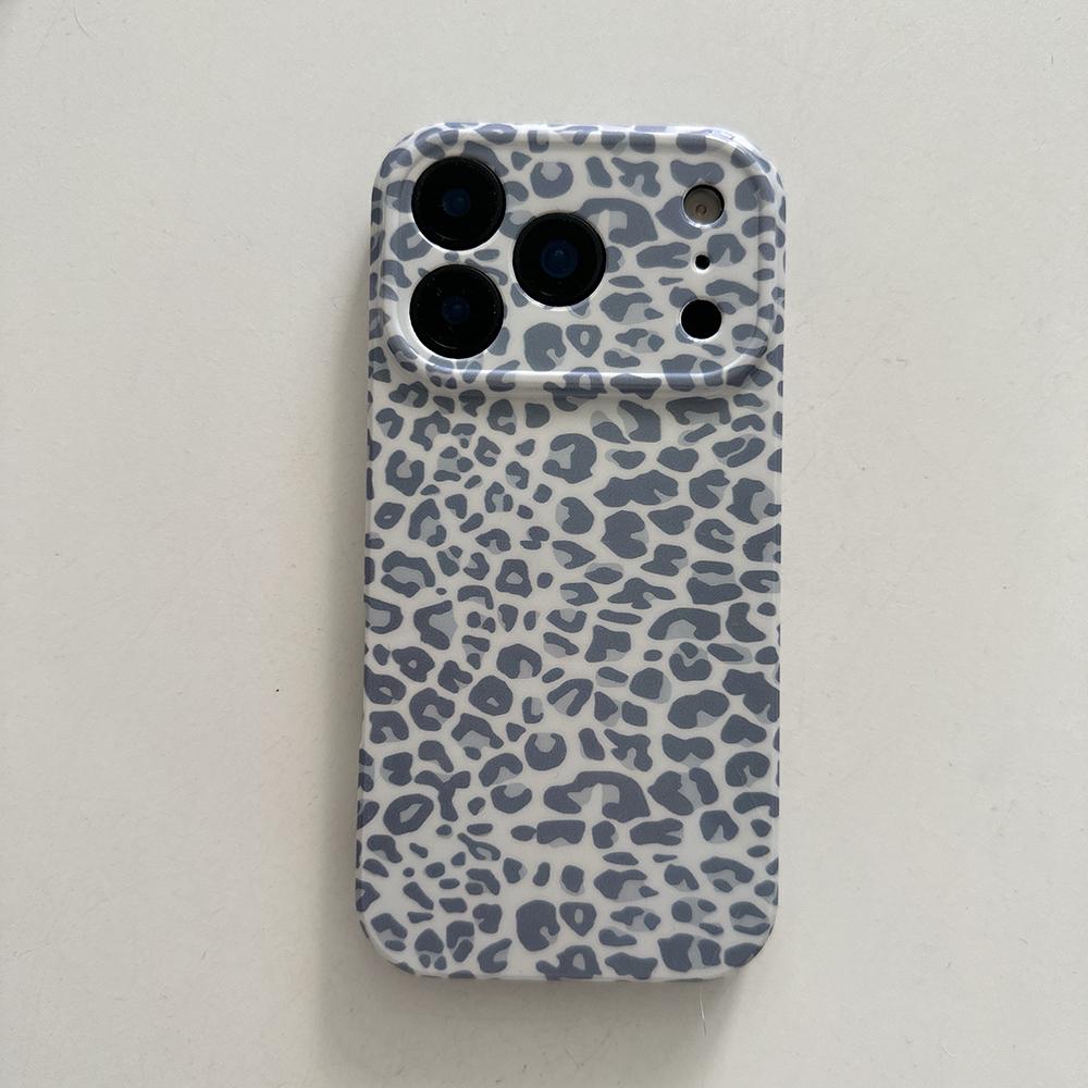 Lovely Pink Leopard Pattern Lens Protection Phone Case for IPhone 14 15 16 Pro Max Shockproof Cover for Iphone 17 Pro Air Case