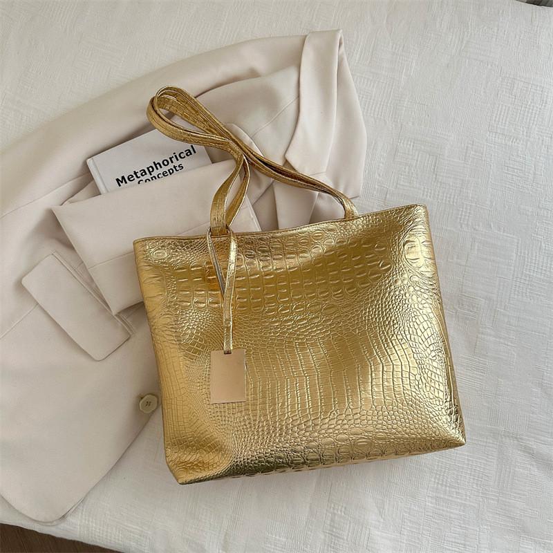 Fashionable Korean Style Casual Pu Tote Bag With Mobile Pocket For Daily Use