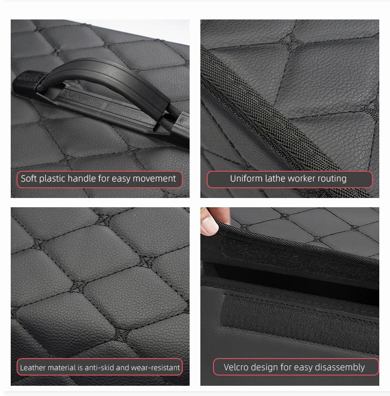 Car Trunk Organizer Box Foldable Storage Bag Stowing Tidying Tools For Alfa Romeo Giulia Stelvio Giulietta 156 159 147 Mito Tona def789