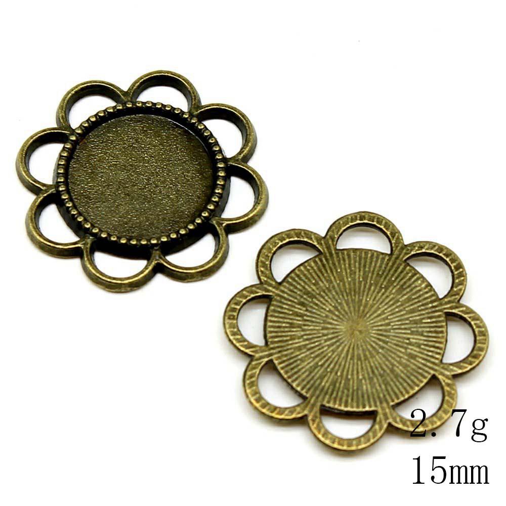 Back To School Jewelry And Accessories Fit Round 16mm Glass Cabochon Base Setting Tray Accessories Parts Items Accessories Accessories