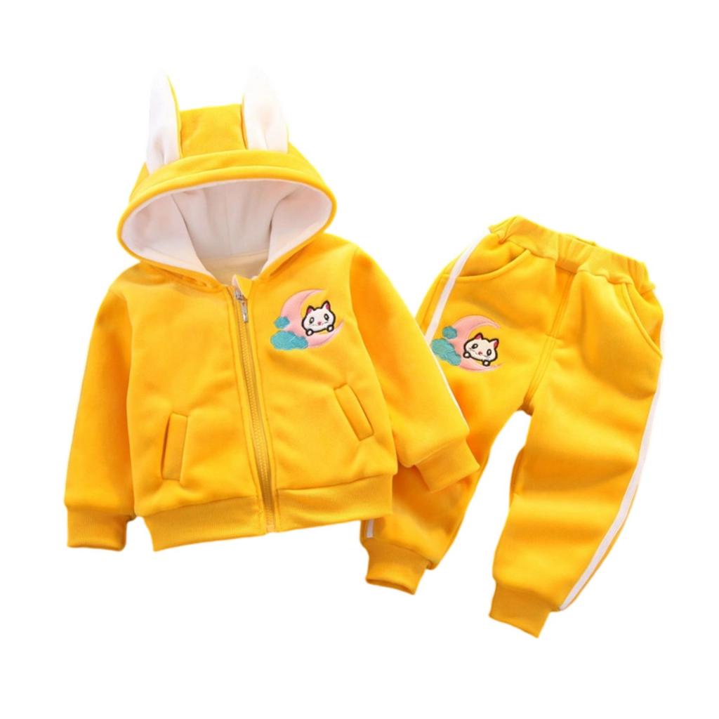 Kids Casual Long-Sleeve Set, Comfortable Daily Wear Outfits