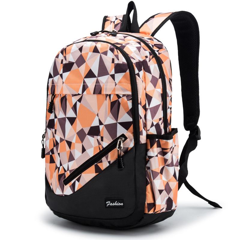 Zaino scolastico con stampa mimetica Cartella scolastica ortopedica di grande capacità per ragazzi ragazze Zaini per laptop per adolescenti Borse scolastiche in nylon