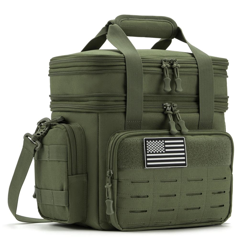 18L Tactical Lunch Box For Men Expandable Heavy Duty Insulated Cooler Bag Leakproof Thermal Bag Work Camping Outdoor Picnic