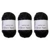 3 Rolls Metallic Polyester Cord 32.8Yard Each Knitting Thread Yarn For Handmade Bag Purses Wallets Braiding Stitching