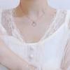 Nail Necklace Silver Women's Pendant Cold Style Diamond Inlaid Design Light Luxury Collarbone Chain