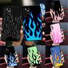 Flame Aesthetic Light Blue Fire Pink Case For Samsung Galaxy A54 A34 A24 A14 A73 A53 A33 A23 A13 A52 A32 A22 A12 A51 A71 Cover
