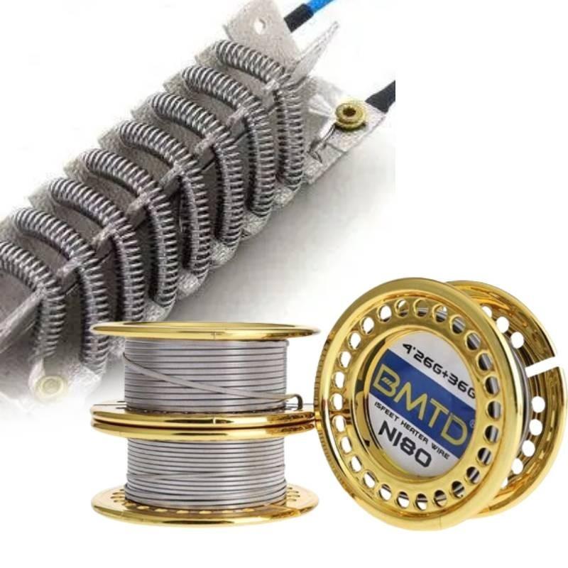 High-quality Ni80 Clapton Heating Wire Dual Tri Quad Core 5 Meter Spool For Vaping Enthusiasts