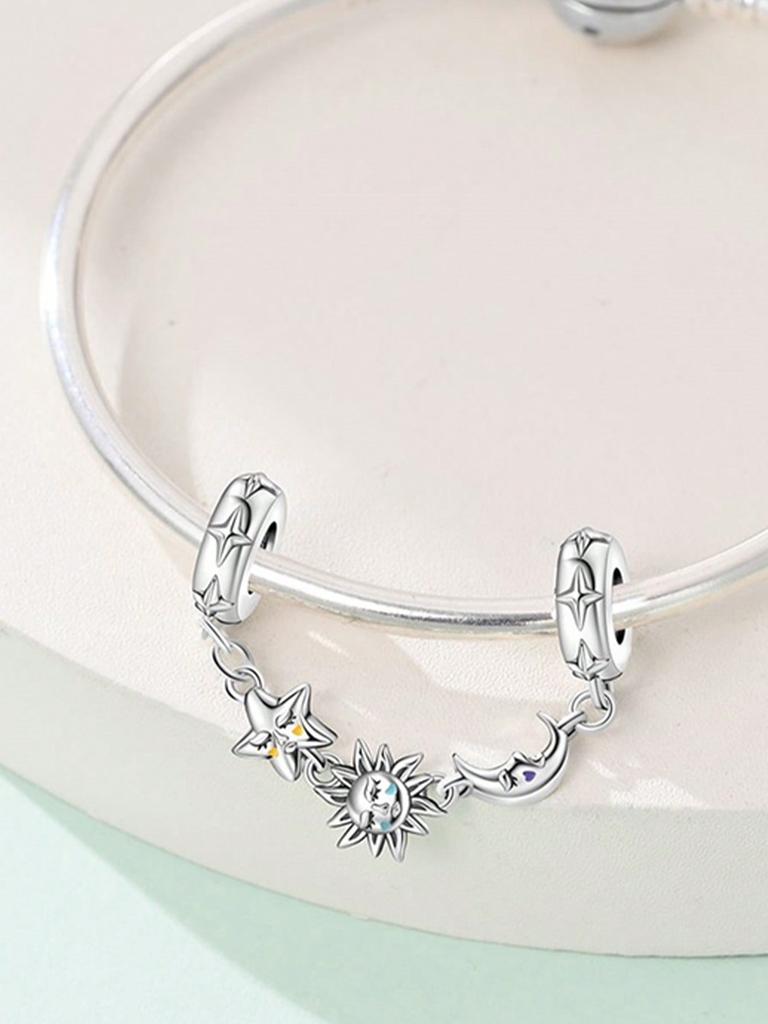 Charms Plata Copper Colors Summer Flower Fruit Safety Chains Beads Pendant For Original Bracelet For Women Diy Jewelry Love Gift