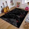 "Fierce Black Wolves Pack" Patterned Carpet, Non Slip Mat Suitable for Living Room and Bedroom Sofas