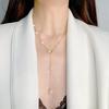 Long Necklace for Long Natural Pearl Pearl Sweater Slide Jewelry [UOUHAIO] Women, Fashion, Women's Necklace, Y-shaped Pearl, Necklace, Chain,