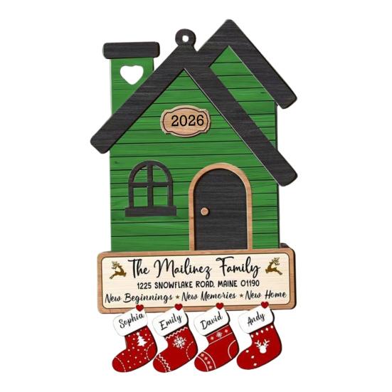Housewarming Gifts for New House Wooden Hanging New Home Ornament First Home Owners Gift for Women Couple