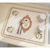 Diatomaceous Earth Non-Slip Mat Kitchen Draining Mat Heat Insulation Coaster Water Absorption Mat