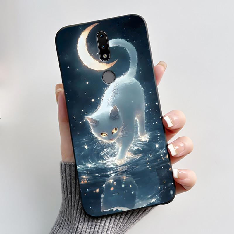 Cute Case For Nokia 4.2/Nokia 3/Nokia 3.1/Nokia3.2 Funda Capa Printing Shell Protective Cover Soft Silicone Cartoon Black Casing