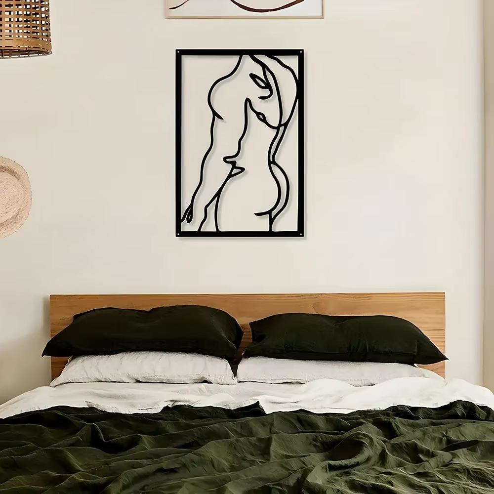 Atrakcyjna Nowoczesna Metalowa Dekoracja Ścienna - Wybór do Dekoracji Domu. Abstrakcyjny design do przestrzeni mieszkalnych takich jak sypialnia, łazienka, salon.