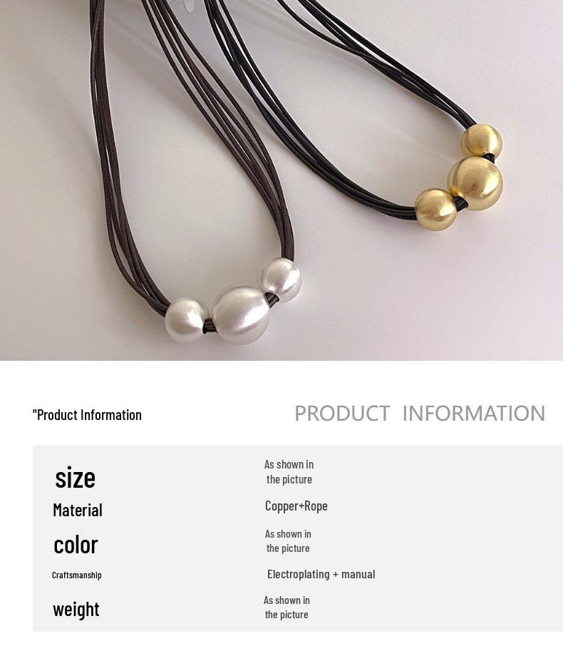 Elegant Vintage-Style Colorful Beaded Pearl Choker Necklace for Women - Fashionable, Versatile, and Individualistic Collarbone Accessory