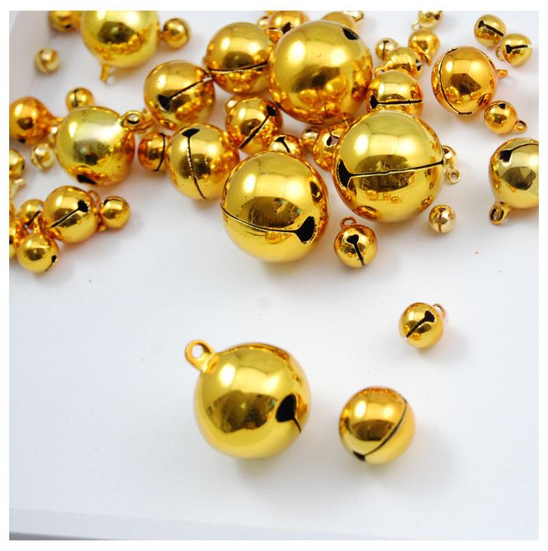 10PCS Mini Jingle Bells for Crafting DIY Christmas Home Wreath Knitting Jewelry Making Pet Decorations Necklace Bracelet