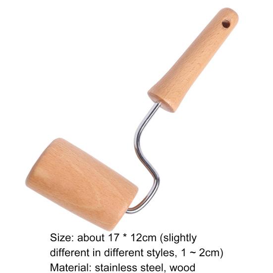 Rolling Pin To Non-Stick Comfortable Grip Dual Head Stainless Steel Frame Pastry Roller