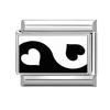 Schönes schwarzes Druckdesign Hase Katze Hund Blumen Herz Y2K Italienischer Charms Glieder Passend für 9mm Edelstahlarmband DIY Herstellung