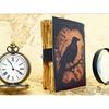 Raven Leather Grimoire •  Book of Shadows • Spell book Journal • Witchcraft Gift