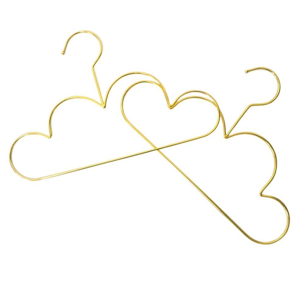 10Pcs/Set Nordic Style Children Coat Hangers Golden Clothing Storage Organizer  Closet