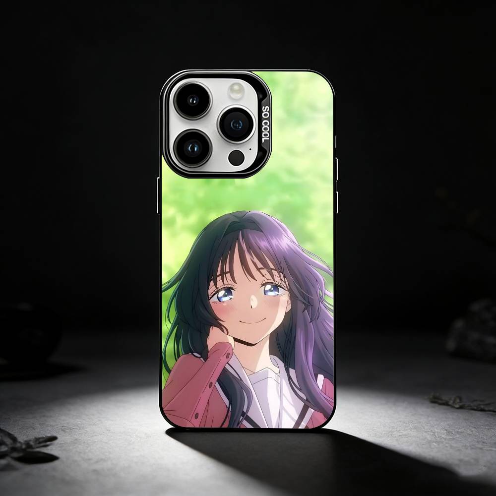 ANIME Kaoruko W-Waguri Phone Case For iPhone 17,16,15,14,13,12,11 Plus,Pro Max,XS,Colored silver phone case
