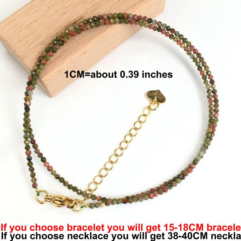 Cutting Flash Beads Gemstones for Men and Women Necklace Bracelet Crystal Quartz agate Choker Jewelry Party Gift Fashion 2-3mm