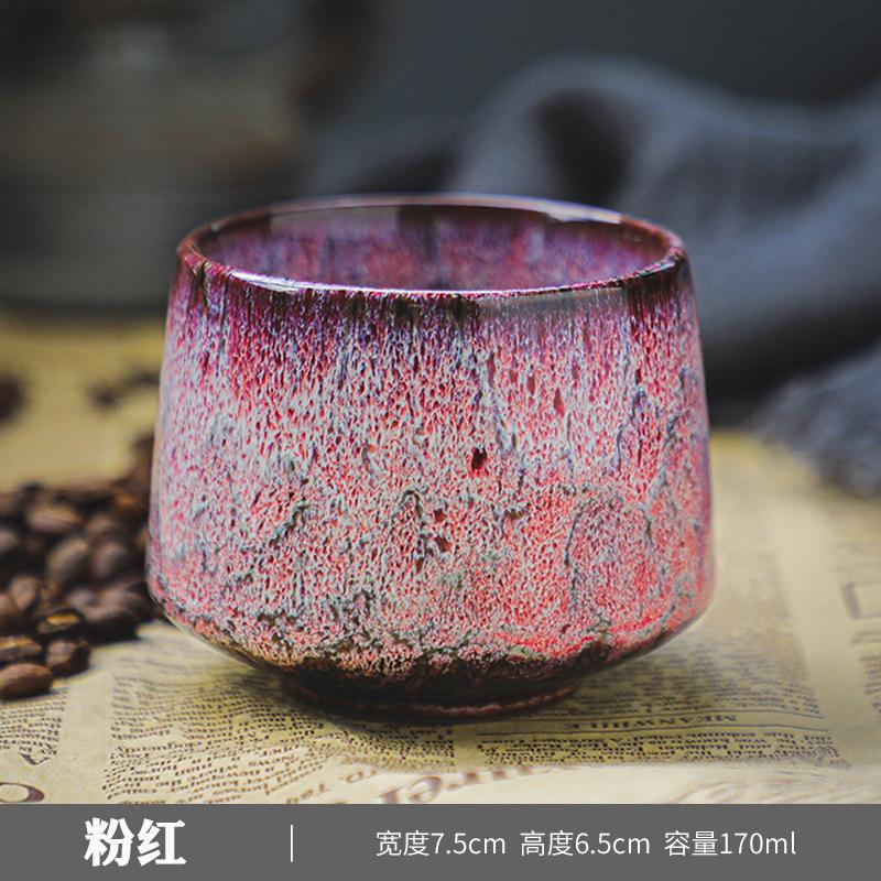Colorful Reactive glaze Ceramic Coffee Mug Ceramic Espresso Tea Cup Home Office Lacquered water cups