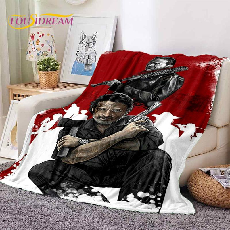The Walking Dead Lincoln TWD Soft Blankets,Keep Warm Throw Blanket Comfortable Blanket for Picnic Beds Sofa Home Bedroom Gift