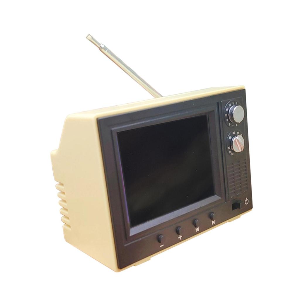 Mini Working TV for Dollhouse, 12TH Scale Miniature Doll Furniture Decor, Miniature TV, Tiny Television Toy Mini TV Furniture