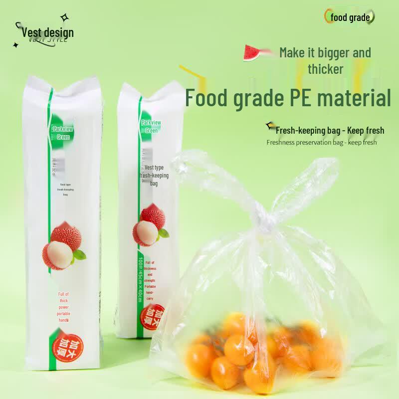 Extra Large Thickened Vest Style Food Storage Bags