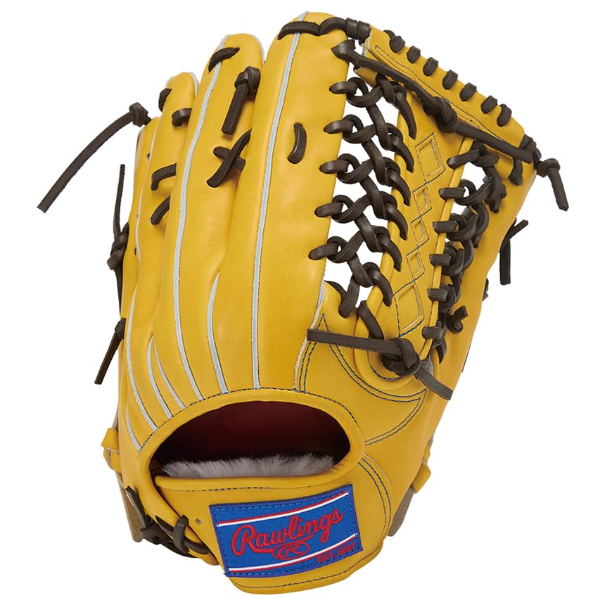 

Rawlings PRO PREFERRED GH5FPRB88FS Baseball Gold Throw Glove, Hardball, Outfielder s, Tan, 12.5 inches, Left-Handed