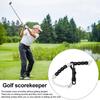 Golf Beads Score Counter with Clip Golf Stroke Score Count Keeper Putting Score Counter for Referee Caddy Golfer Golf Accessories