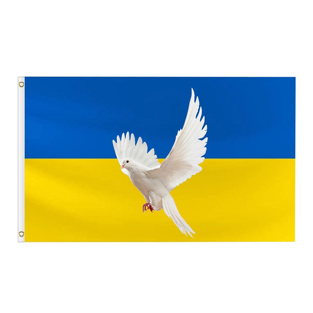 

Ukraine Flag Peace Of Dove Flag 3 x 5 Ft Ukraine Flag Banner Polyester Ukrainian Peace Flags with