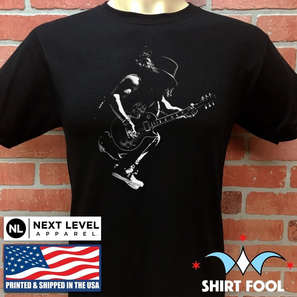 RARE! GUNS N  ROSES SLASH BLACK T-SHIRT ***NEXT LEVEL TEE*** HOT NEW Unisex T-Shirt L