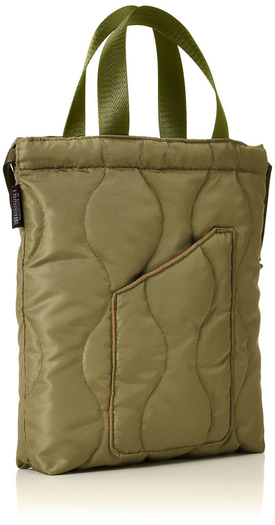 ROOTOTE X Nishikawa Upcycled Feather Lou Mini Tote Bag, FE.Baby Lou.Quilt A 6881, Green, Free Size