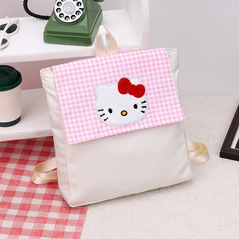 Hello Kitty College Backpack With Oxford Cloth Material For School And Commute белый