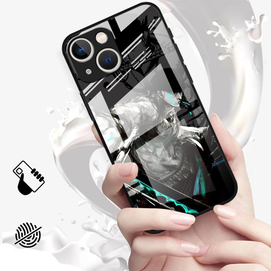 Glass Phone Cover Case for iPhone 17 Pro Max 11 16 15 Plus XR Air 13 12 8 14 Cool OneS P-ieceS