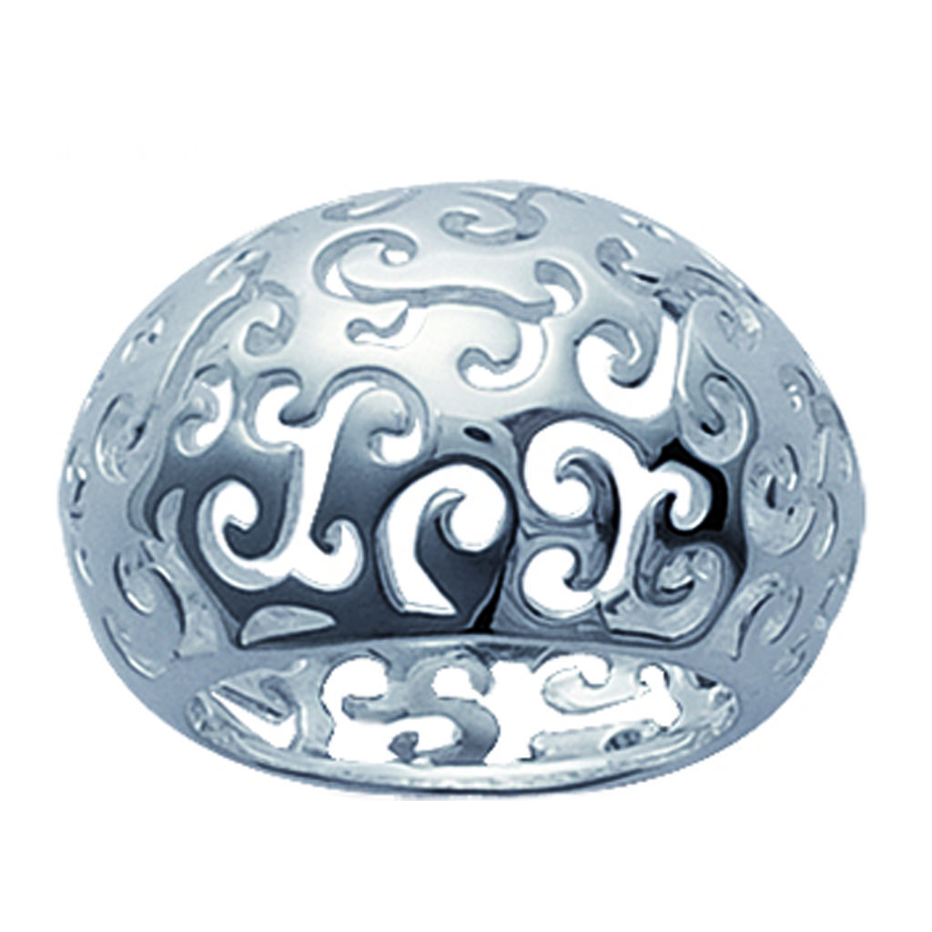 Bague Argent 'Filigranas' argenté - 16 mm