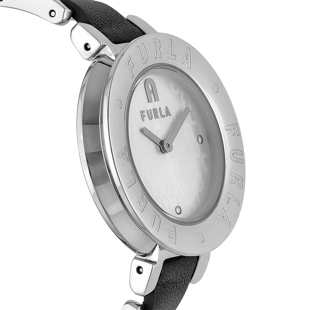 Montre FURLA ESSENTIAL Essential Cadran Argenté Acier Inoxydable Quartz 30MM Montre Bijoux Accessoire WW00004010L1 Noir [Furla] Femme [Article]